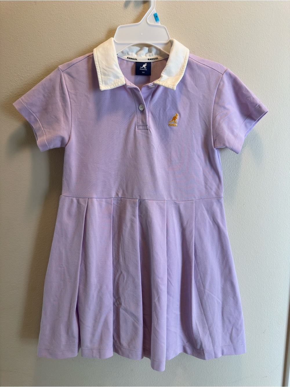 Kangol Lavender Polo Dress with White Collar